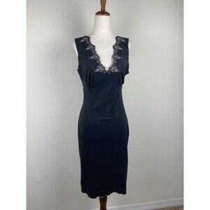 Vtg M Babydoll Slip Dress Short Faux Suede Whimsigoth Witchy Boho Y2k Grunge